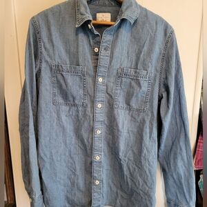 TRUE CRAFT 100% Cotton Denim Shirt Women's Size Small